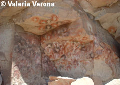 Cave paintings in Patagonia