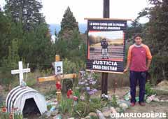 Sitio recordatorio de Cristian González