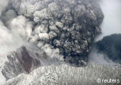 Smoke and ashes are expelled by Chaiten volcano, located 1220 km south of Santiago de Chile