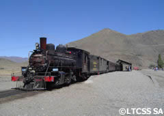 La Trochita cerca de Nahuel Pan