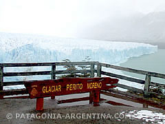 Balcón en las pasarelas del Glaciar Perito Moreno