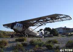 El avión de Saint Exupéry antes de ser restaurado