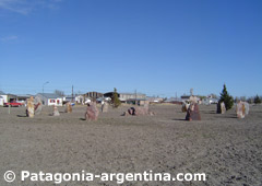 Círculo de Piedra en Gaiman, un monumento a la manera de los antiguos galeses.