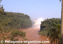 Iguazú River at Iguazú Falls