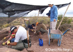 La zona de Añelo es una región de intensa actividad paleontológica 