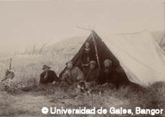 Campamento de inmigrantes galeses en las costas de Chubut.
