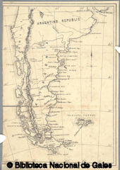 Mapa antiguo de la Patagonia