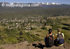 View of El Bolsón from Amiho Hill