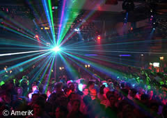Laser show in Amerika club 
