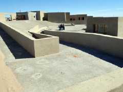 Terraces and patios of the new interpretation center of Punta Tombo. 