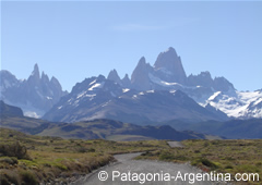 Vista del Monte Fitz Roy o Chaltén (su nombre indígena).