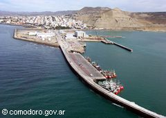 Zona portuaria de Comodoro Rivadavia