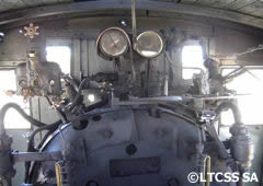 The machine room of the train