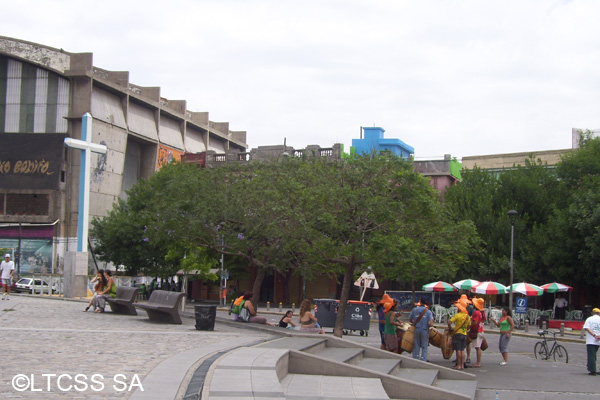 Puerto Viejo parrilla, in front of the square