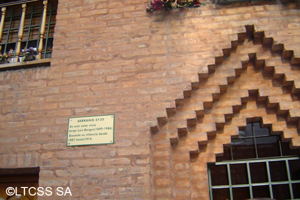 In the house of Palermo, Borges lived since he was 2 until he was 15, before emigrationg to Europe with his family
