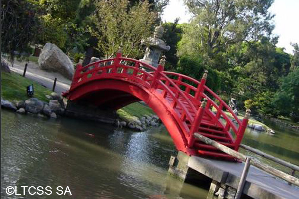 Small bridge in the Japanese Garden