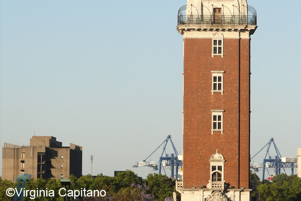 Monumental Tower (former Tower of the English) located in the Plaza Armada Argentina, between Plaza San Martín and Retiro railway station.