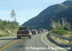 The road between Villa La Angostura and Bariloche