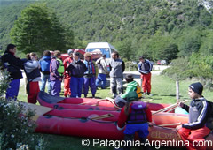 Preparation of the boats - Another way of navigating Beagle Channel