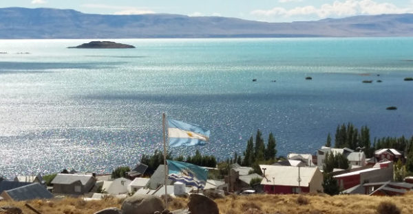 Vista Lago Argentino desde El Calafate