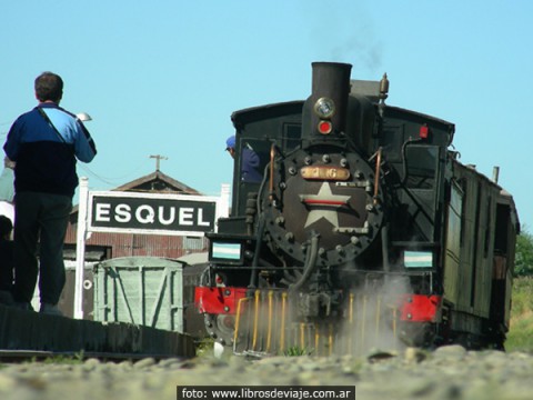 La Trochita en la estación Esquel