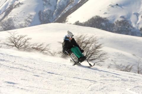 Adapted Ski at Cerro Bayo. Photo cerrobayo.com.ar