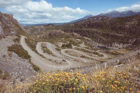 Zigzag road to Futaleufu - Photo. Secretaría de Turismo de Esquel