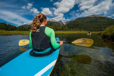 Kayak en Laguna Verde - Junín de los Andes - Foto: junindelosandes.gov.ar