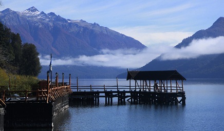 Muelle sobre el lago Traful - Foto: villatraful.gov.ar